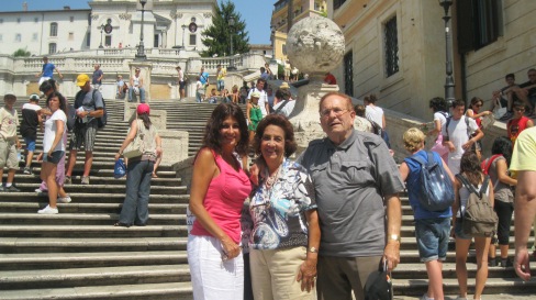 The Spanish Steps with Mom & Dad 