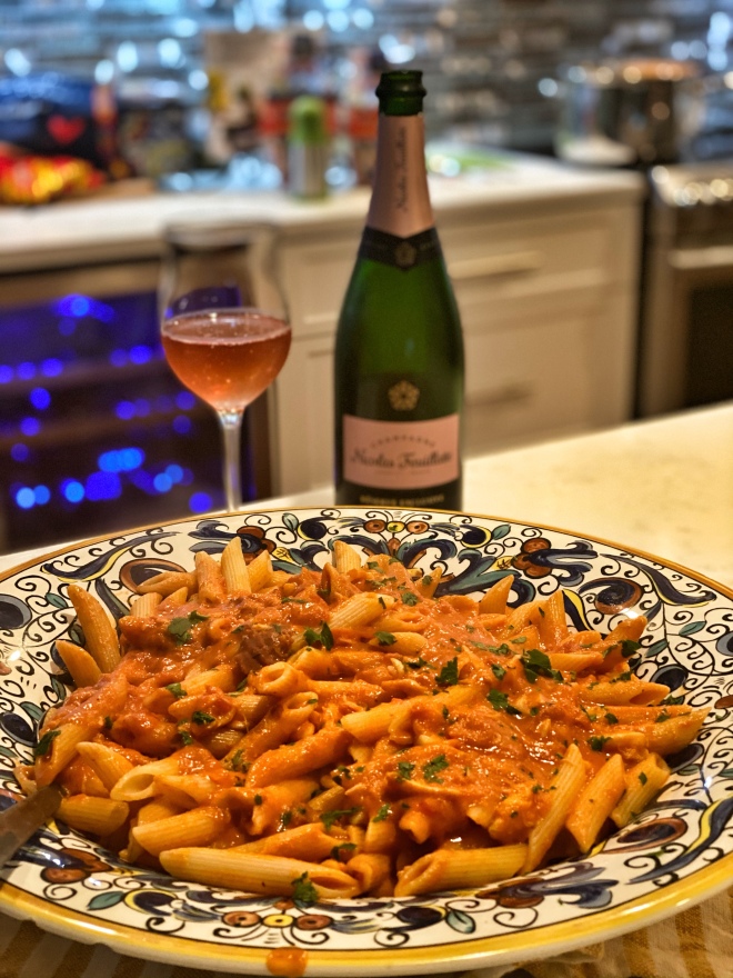 Penne alla Vodka with Crabmeat 