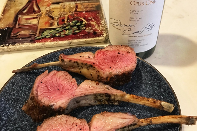 Opus One paired with Rack of Lamb